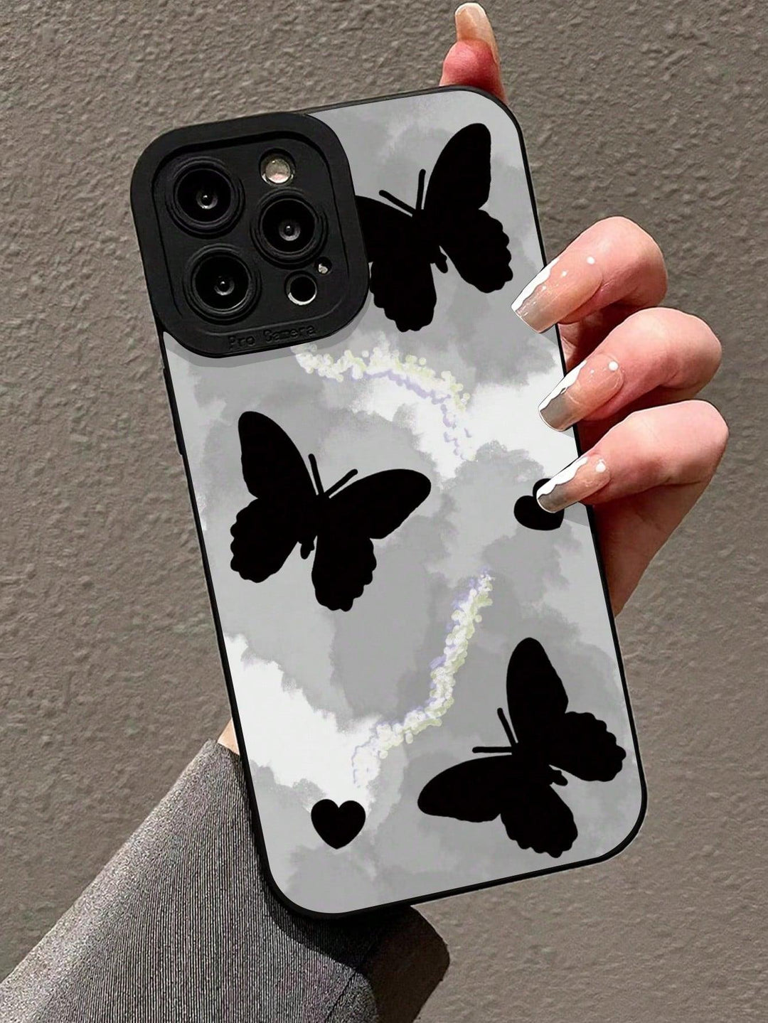 Concrete Butterfly Pattern Anti fall Phone Case - Brand My Case