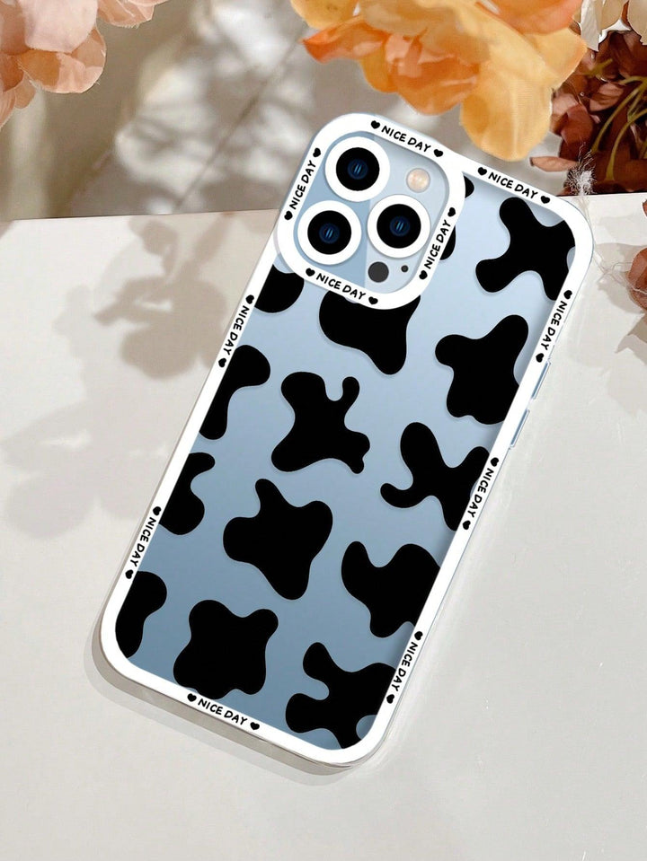 Cow Pattern Clear Phone Case - Brand My Case