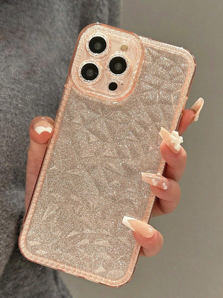 Crystal Clear Phone Case with Glittery Accent - Brand My Case