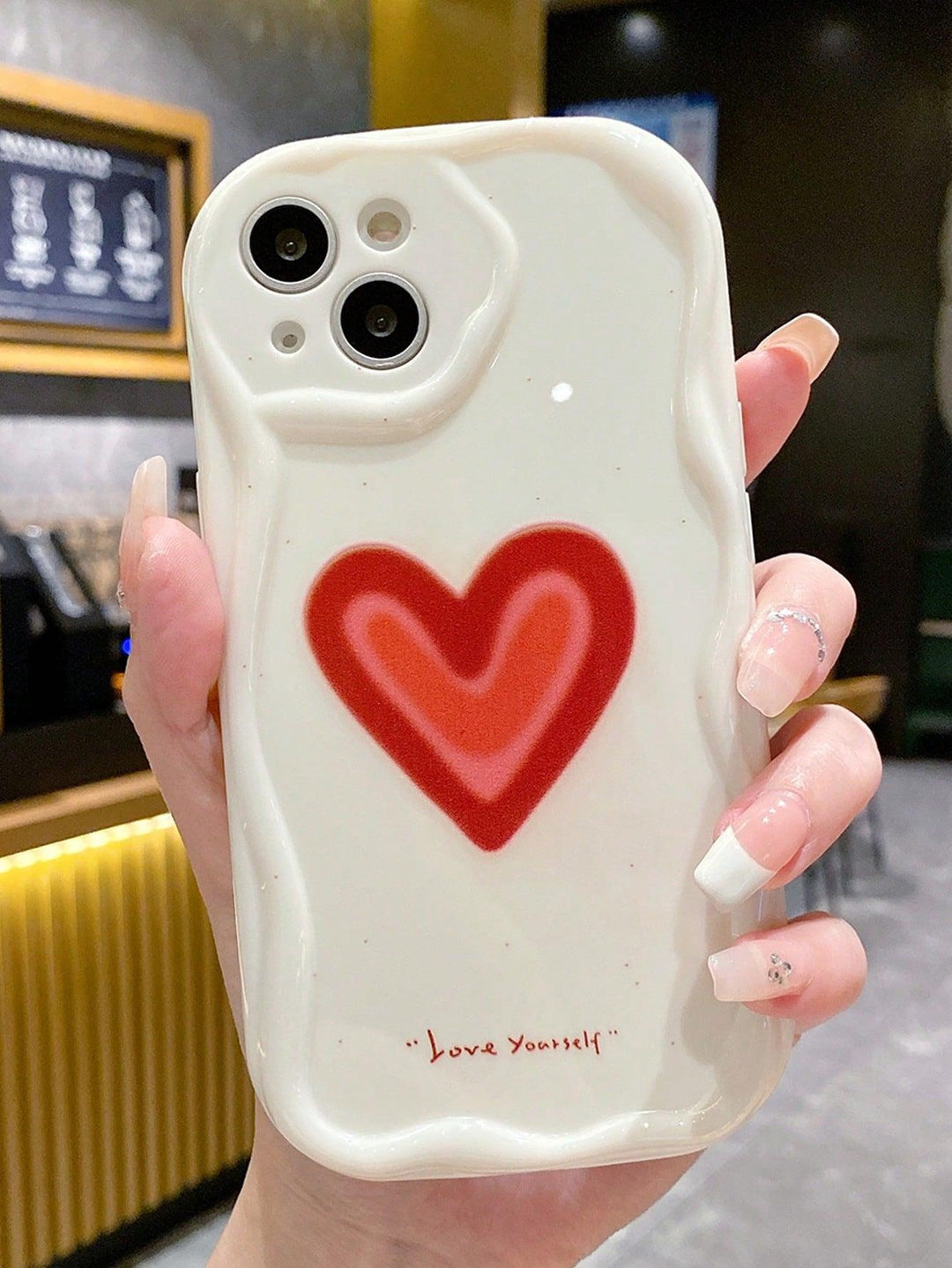 Cute Heart Pattern Phone Case - Brand My Case