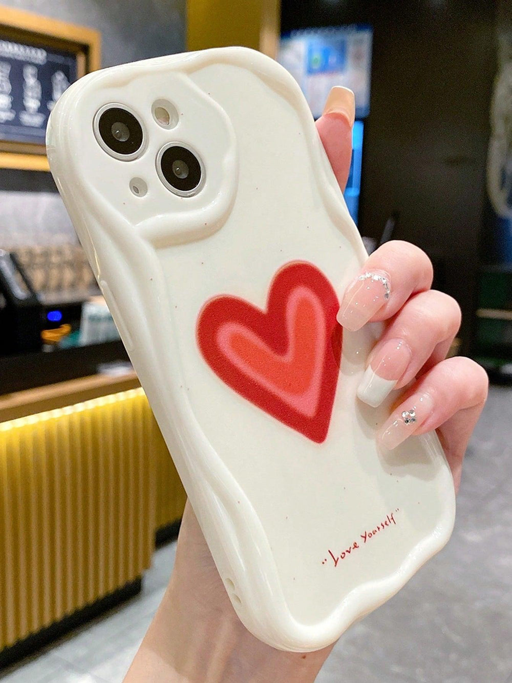 Cute Heart Pattern Phone Case - Brand My Case
