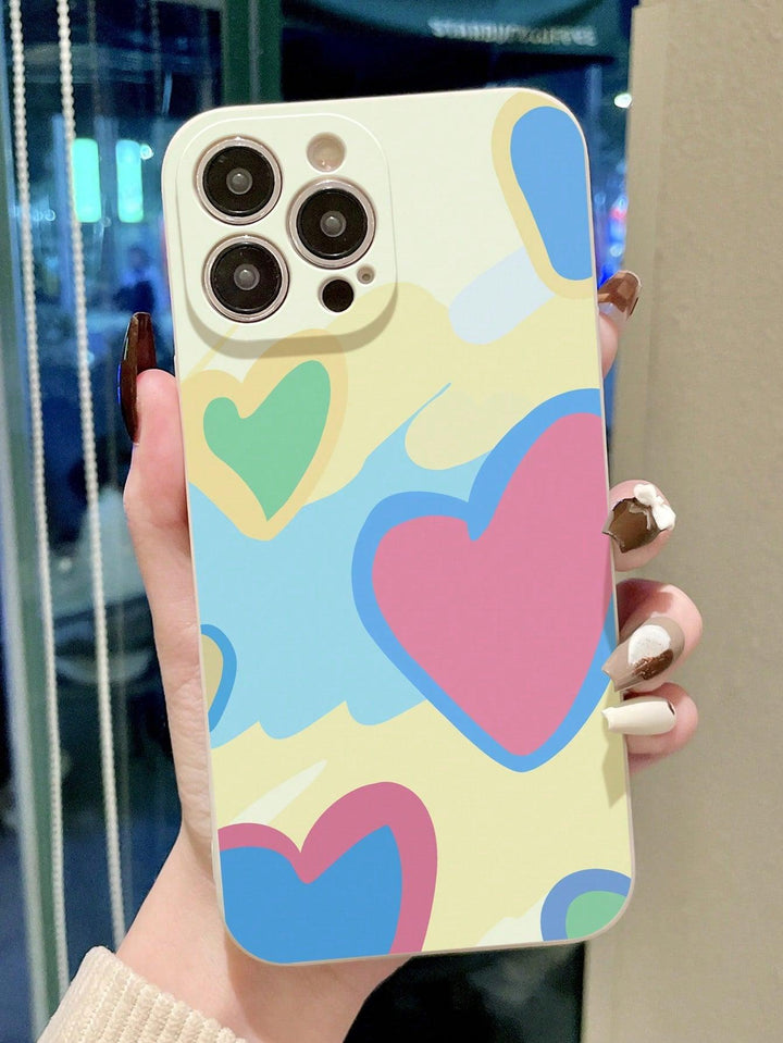 Cutie Heart Print Phone Case - Brand My Case
