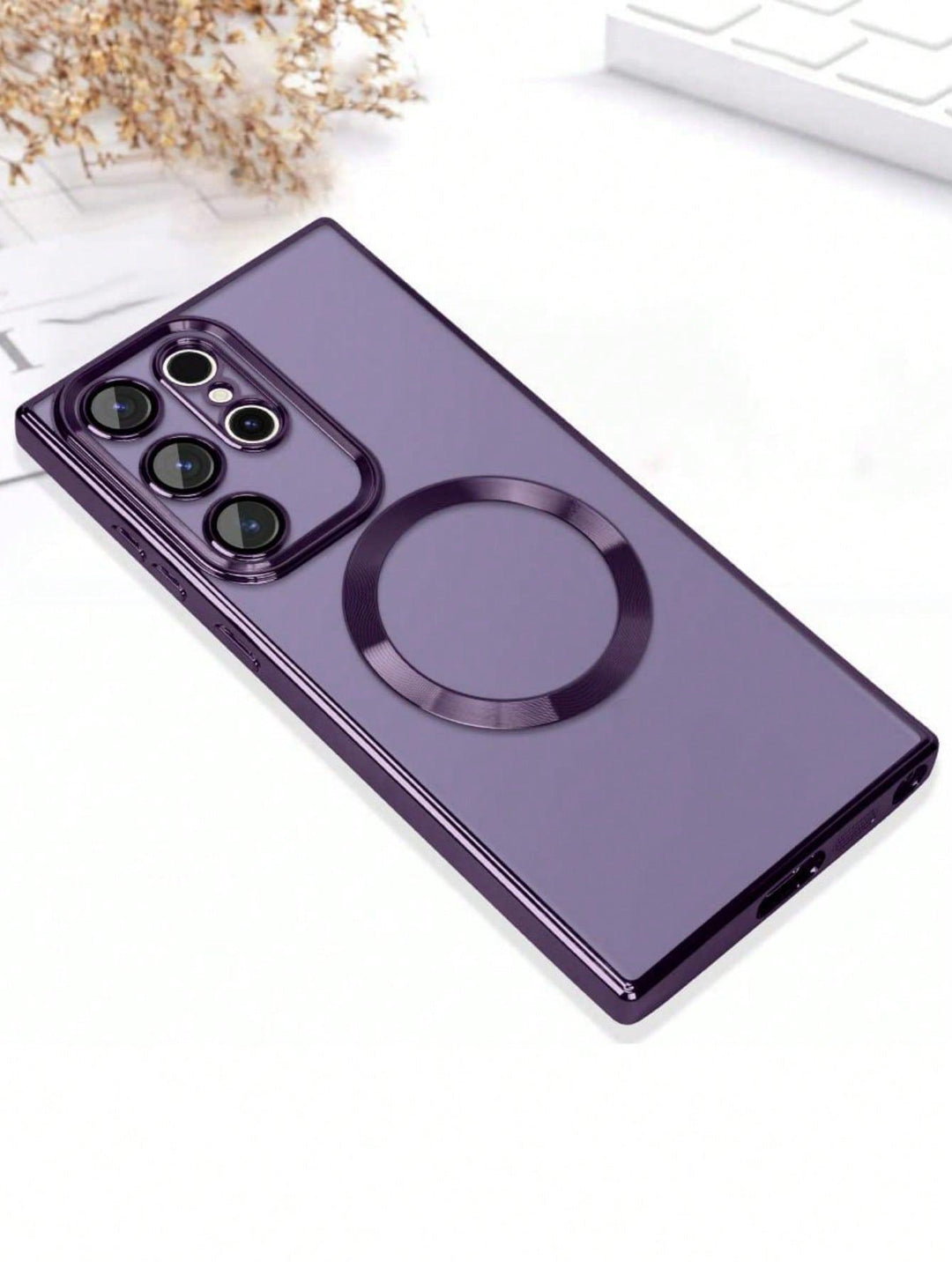 Deluxe Purple Magnetic Phone Cases - Brand My Case