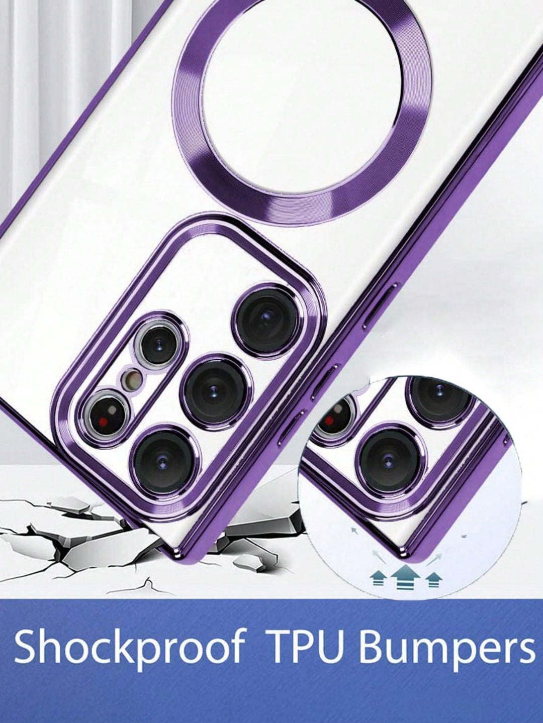Deluxe Purple Magnetic Phone Cases - Brand My Case