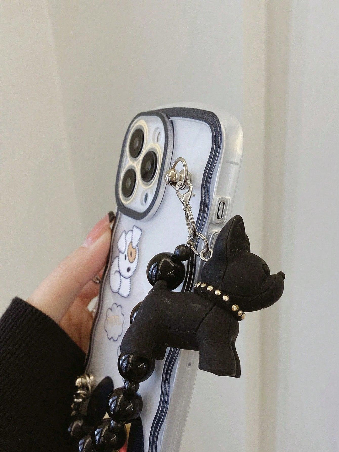 Dog Pattern Phone Case With Hand Strap - Brand My Case