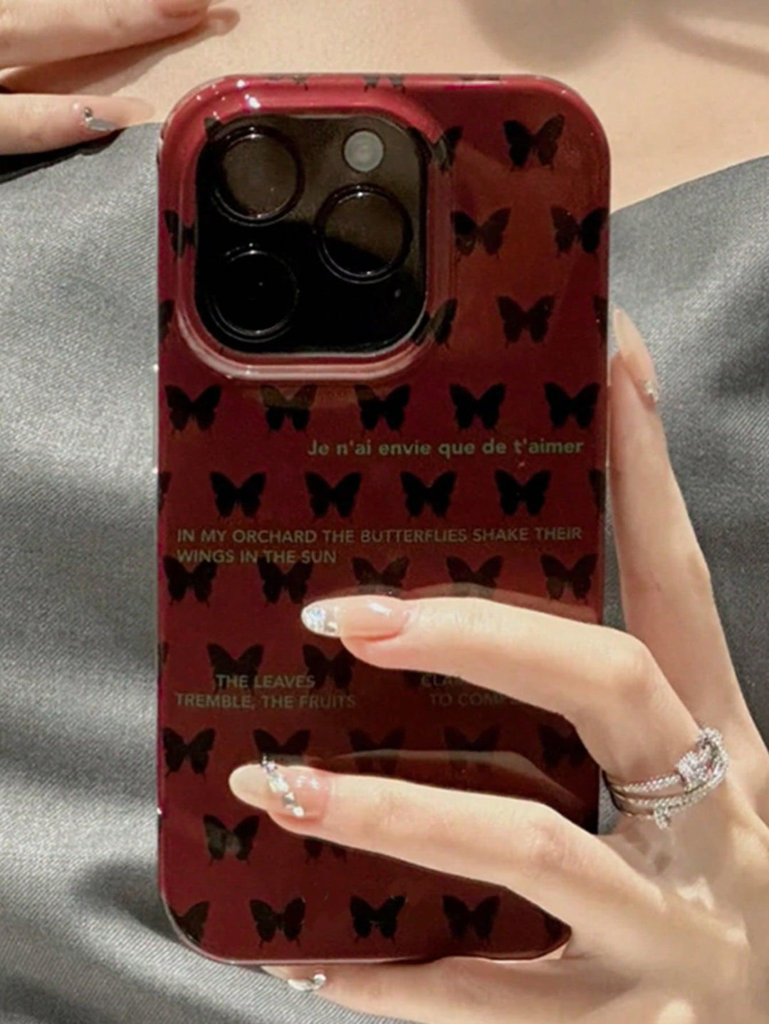 Elegant Butterfly Pattern Phone Case - Brand My Case