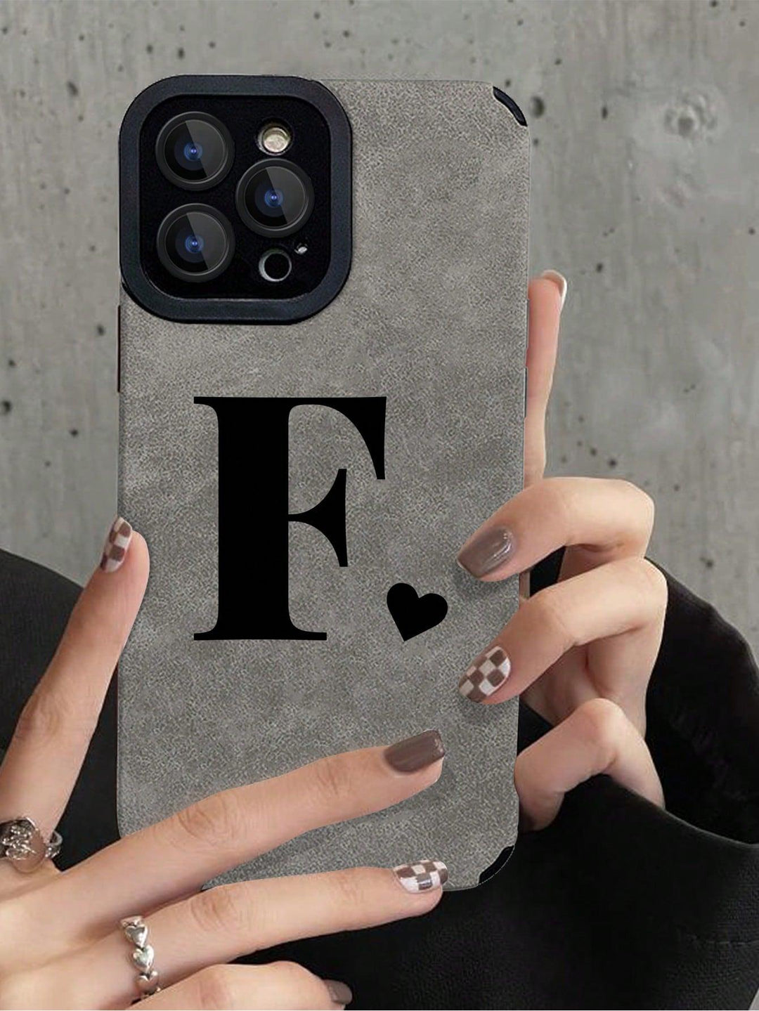 F Initial Letter Graphic Anti fall Phone Case - Brand My Case