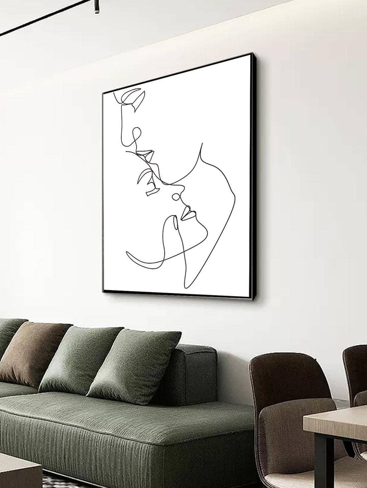 Figure Graphic Unframed Painting Modern Line Figure Graphic Wall Art Painting For Home Wall Decor - Brand My Case