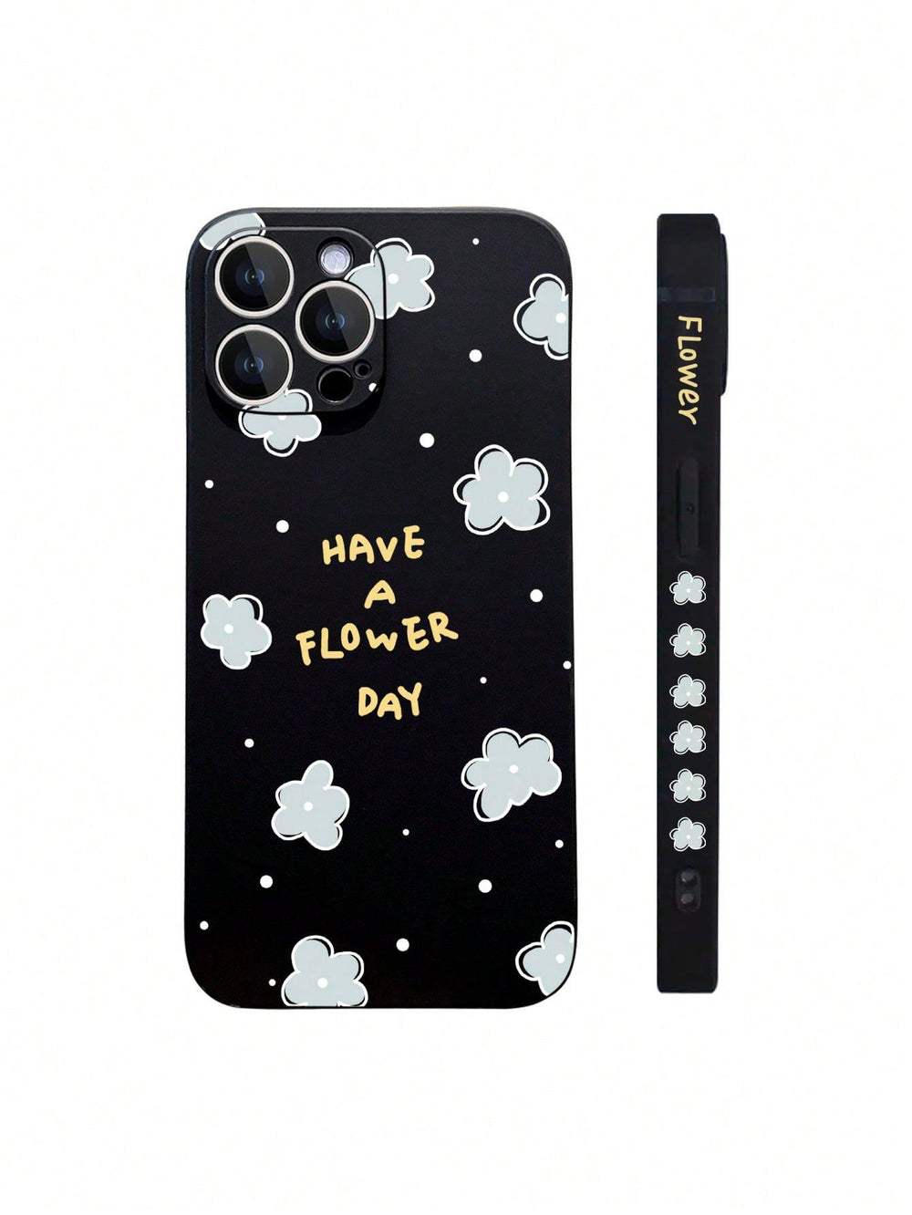 Floral Letter Graphic Phone Case - Brand My Case