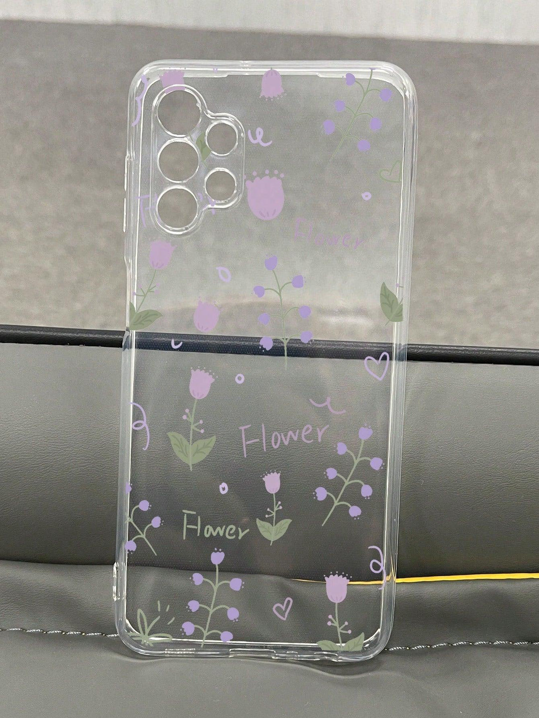 Floral Pattern Clear Phone Case - Brand My Case