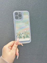 Floral Pattern Phone Case With Lanyard - Brand My Case