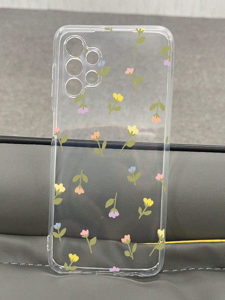 Floral Print Clear Phone Case - Brand My Case