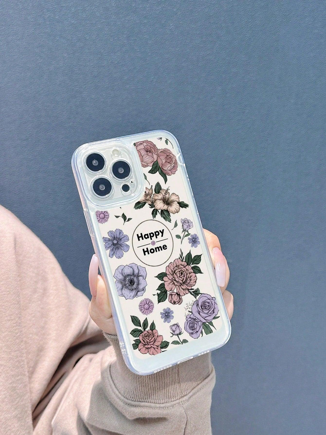 Floral Print Phone Case With Lanyard - Brand My Case