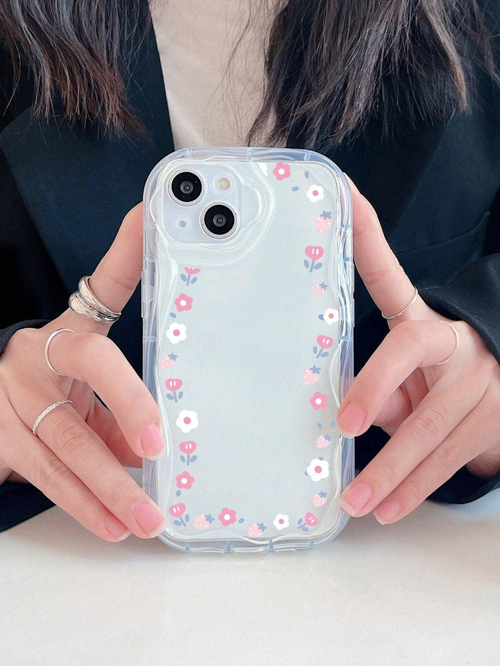 Flower Bordered Pattern Phone Case - Brand My Case