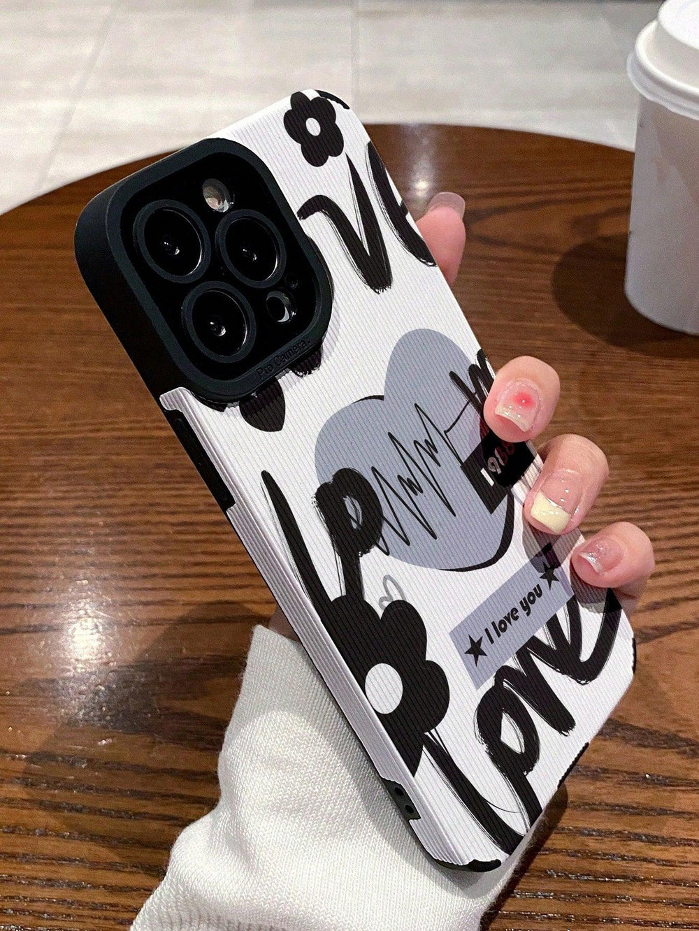 Flower Love Pattern Anti fall Phone Case - Brand My Case