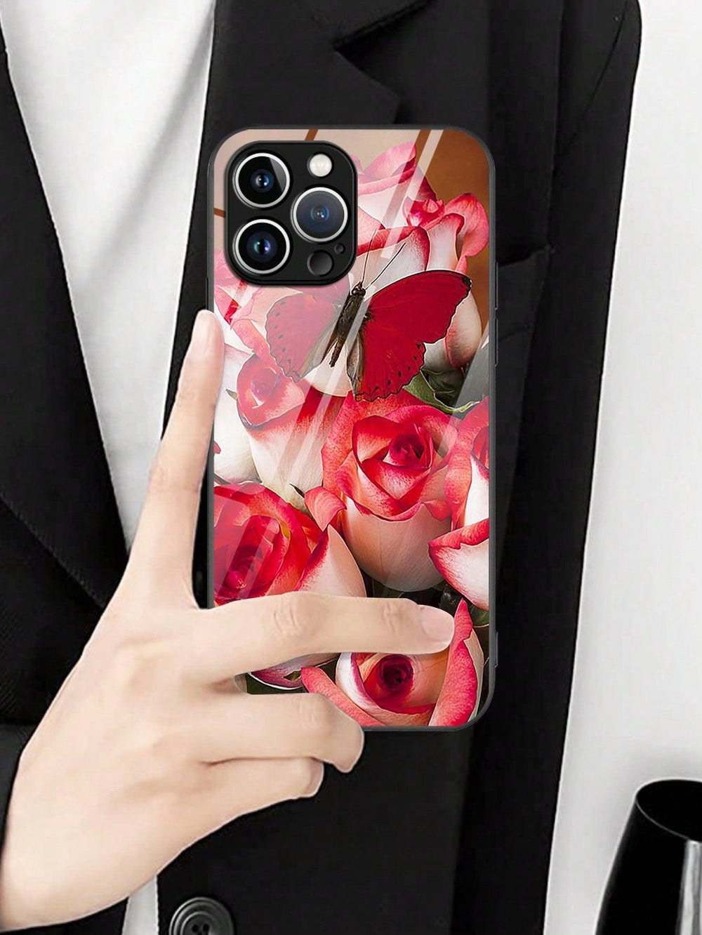 Flower Rose Bed Pattern Phone Case - Brand My Case