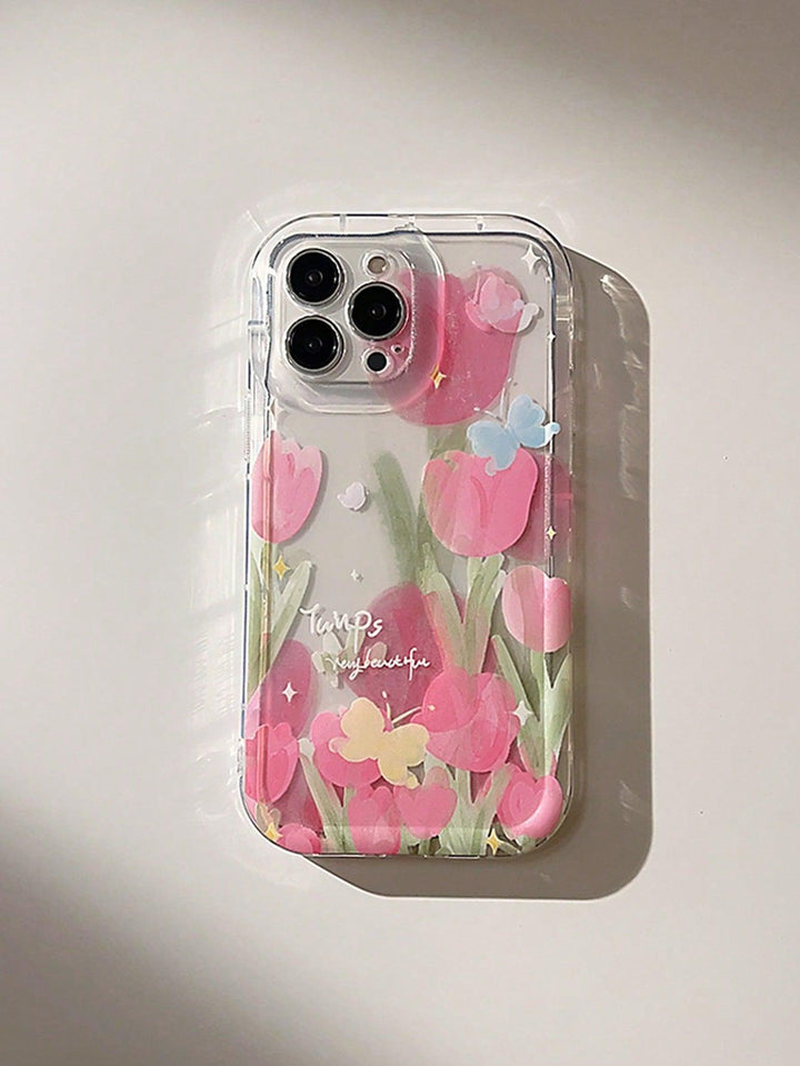 Flowered Pattern Anti fall Phone Case - Brand My Case
