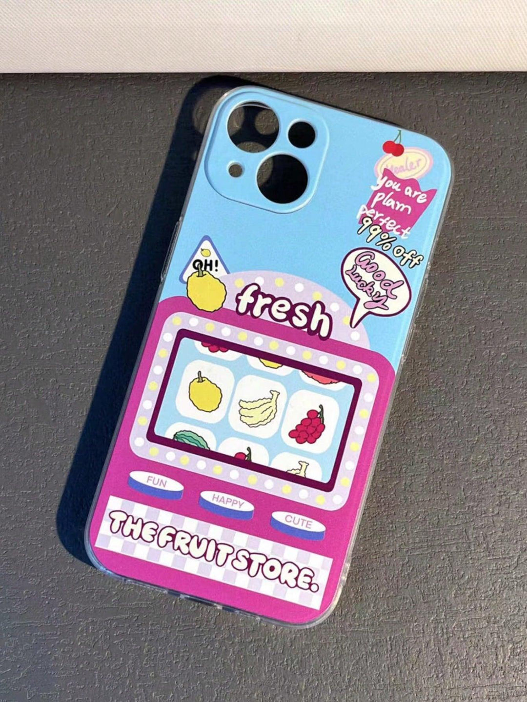 Fruit Letter Graphic Phone Case - Brand My Case