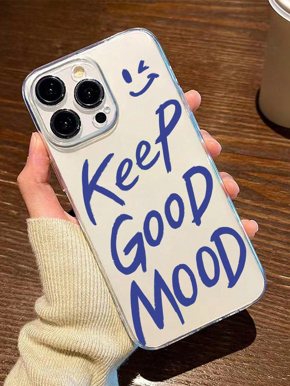 Good Mood Graphic Clear Phone Case - Brand My Case