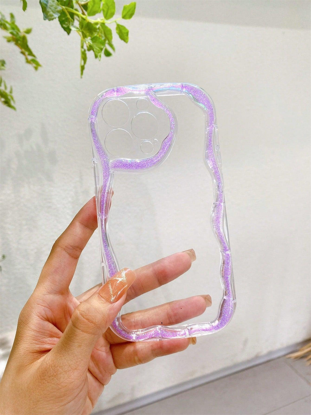 Green Vines Structured Clear Phone Case - Brand My Case