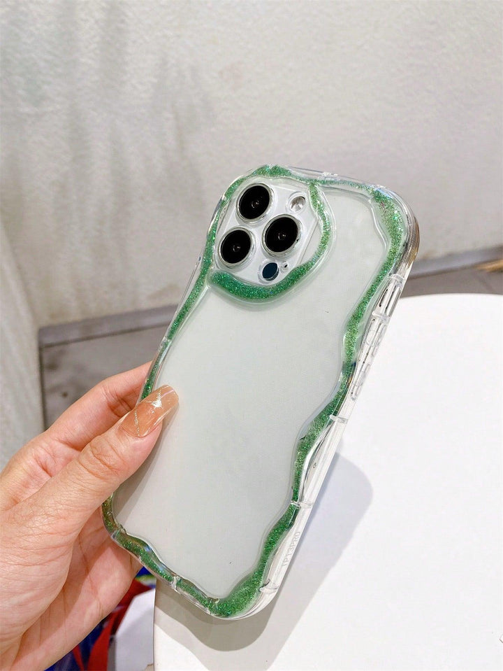Green Vines Structured Clear Phone Case - Brand My Case