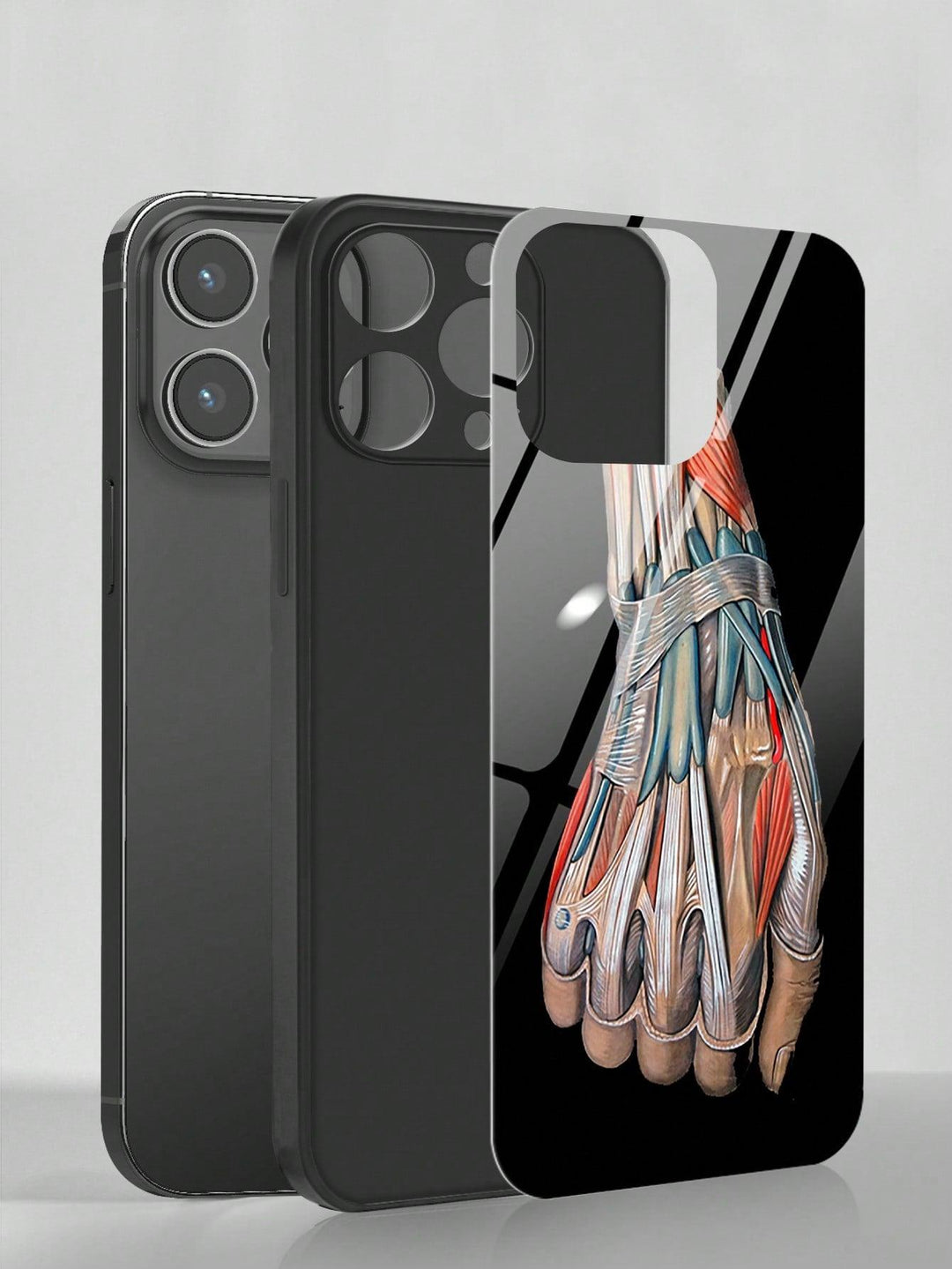 Hand Pattern Glass Phone Case - Brand My Case