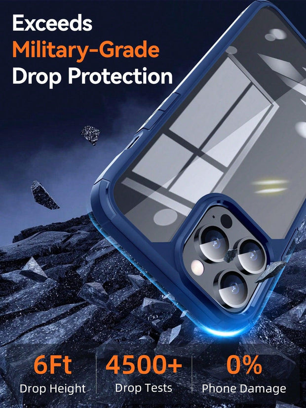 Hard PC Anti fall Anti yellow Diamond Clear Armor Phone Case - Brand My Case