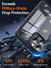 Hard PC Anti fall Anti yellow Diamond Clear Armor Phone Case - Brand My Case