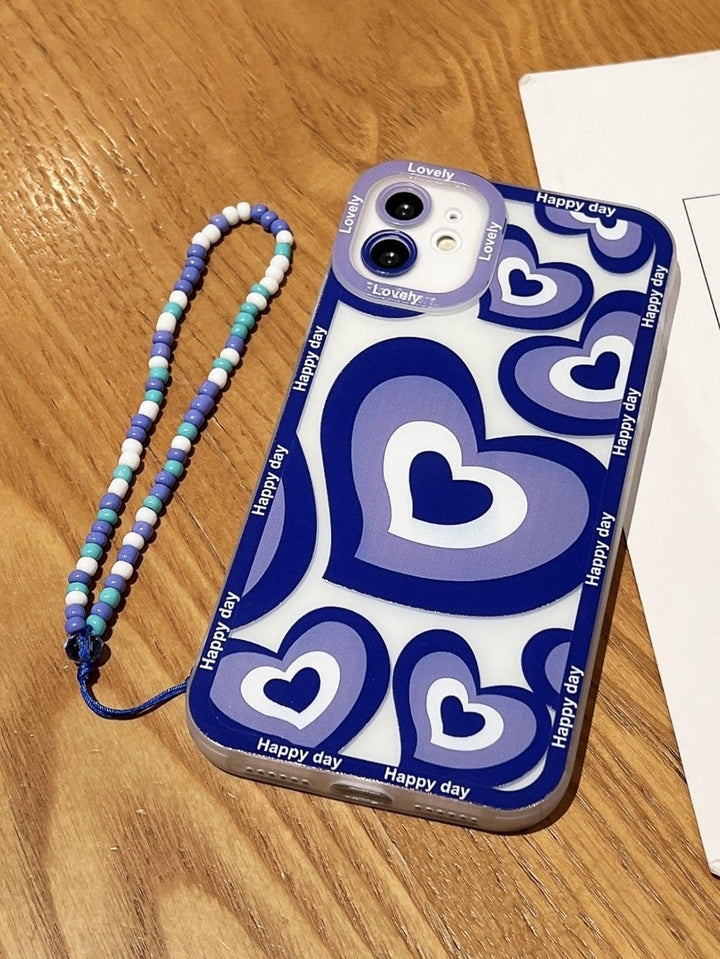 Heart Letter Graphic Phone Case - Brand My Case