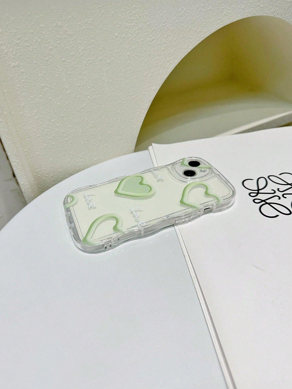 Heart Matcha Pattern Anti fall Phone Case - Brand My Case
