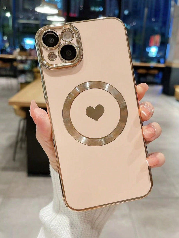 Heart Print Magnetic Phone Case - Brand My Case
