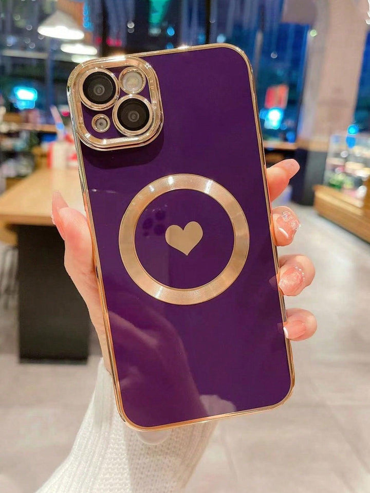 Heart Print Magnetic Phone Case - Brand My Case