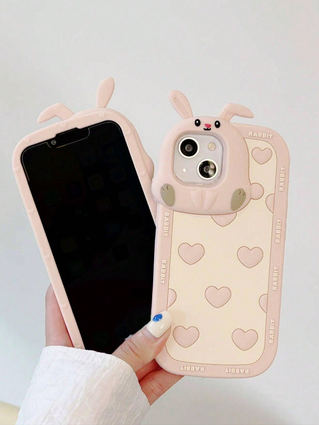 Heart Print Silicone Phone Case - Brand My Case