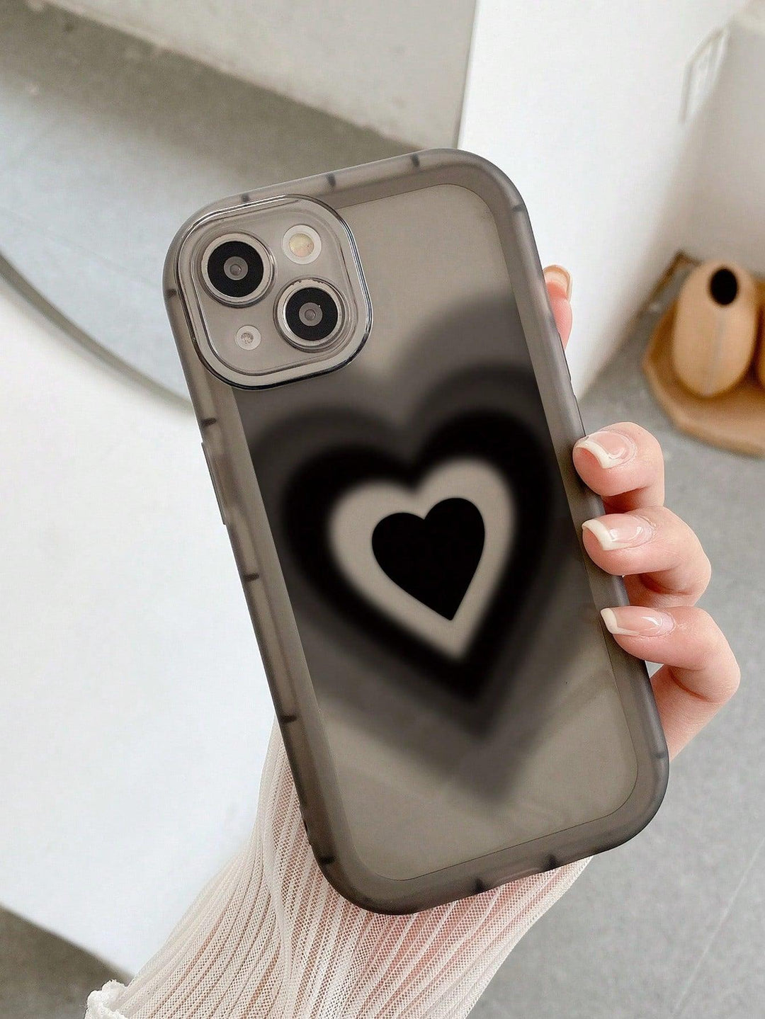 Heart Void Pattern Anti fall Phone Case - Brand My Case
