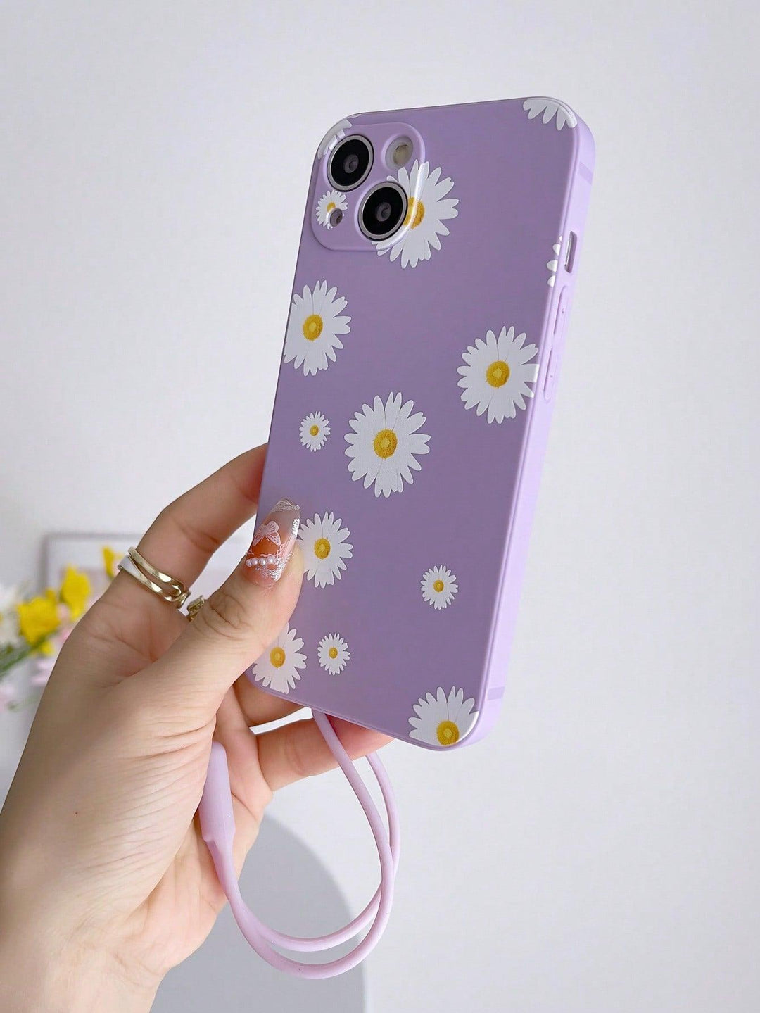 Lanyard + Floral Phone Case - Brand My Case