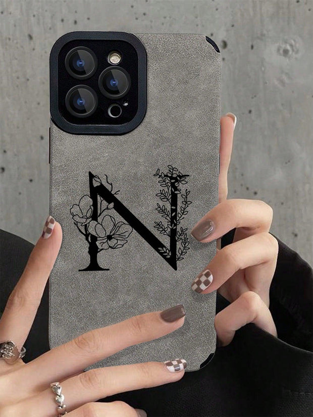 Letter Graphic Anti fall Phone Case - Brand My Case
