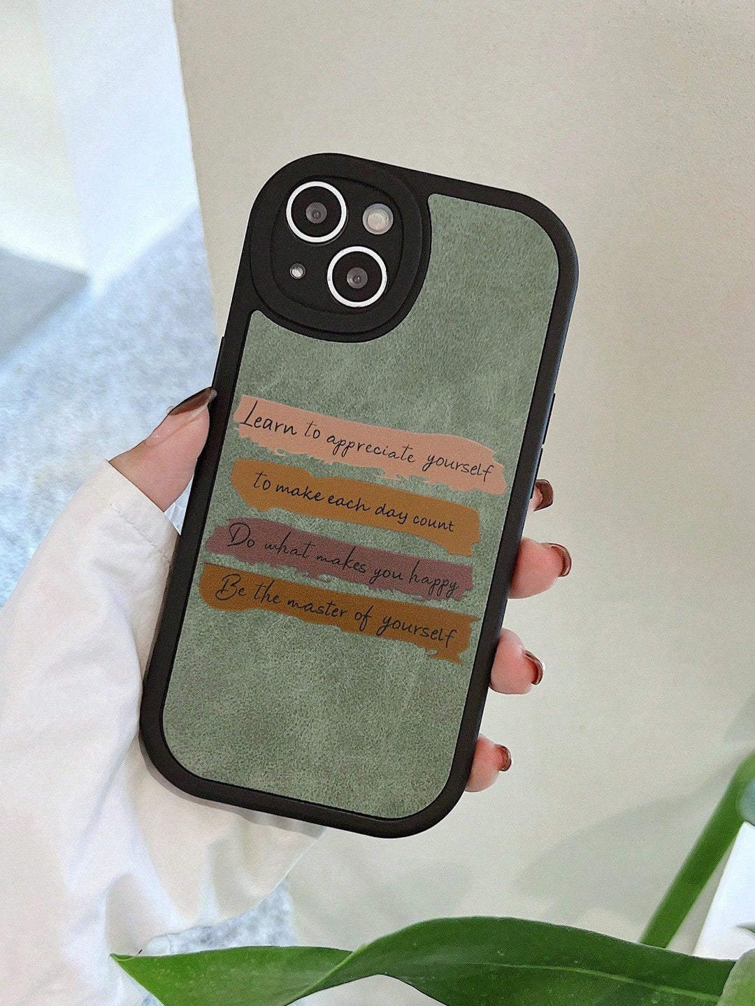 Letter Graphic Phone Case - Brand My Case
