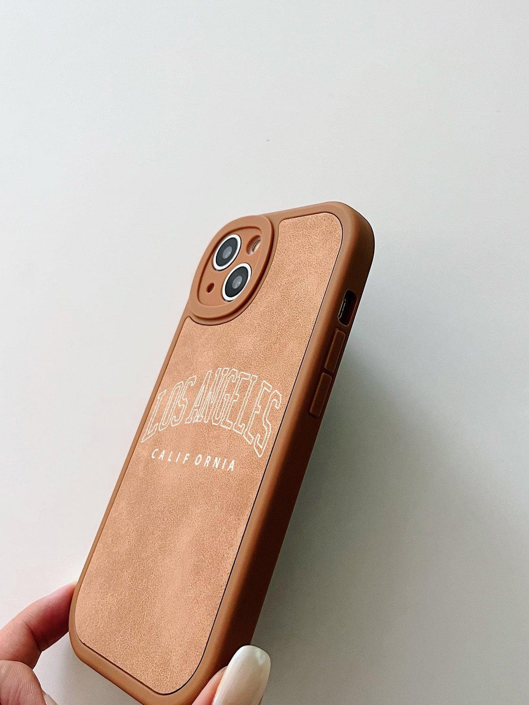 Letter Graphic PU Phone Case - Brand My Case