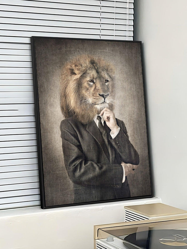 Lion Pattern Unframed Painting Poster Gift For Wall Decor - Brand My Case