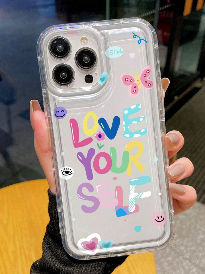 Love Yourself Letter Graphic Phone Case - Brand My Case