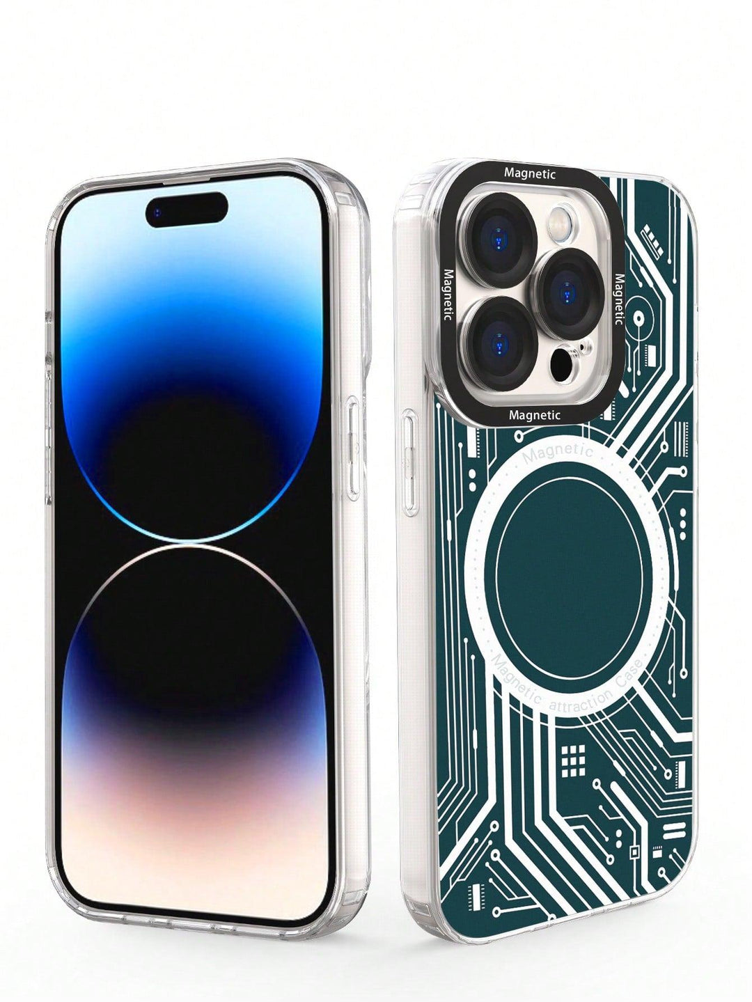 Men Boys Magnetic Circuit Design Pattern Fashion Phone Case - Brand My Case