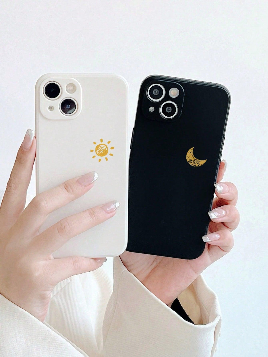 Moon & Sun Pattern Phone Case Duo - Brand My Case