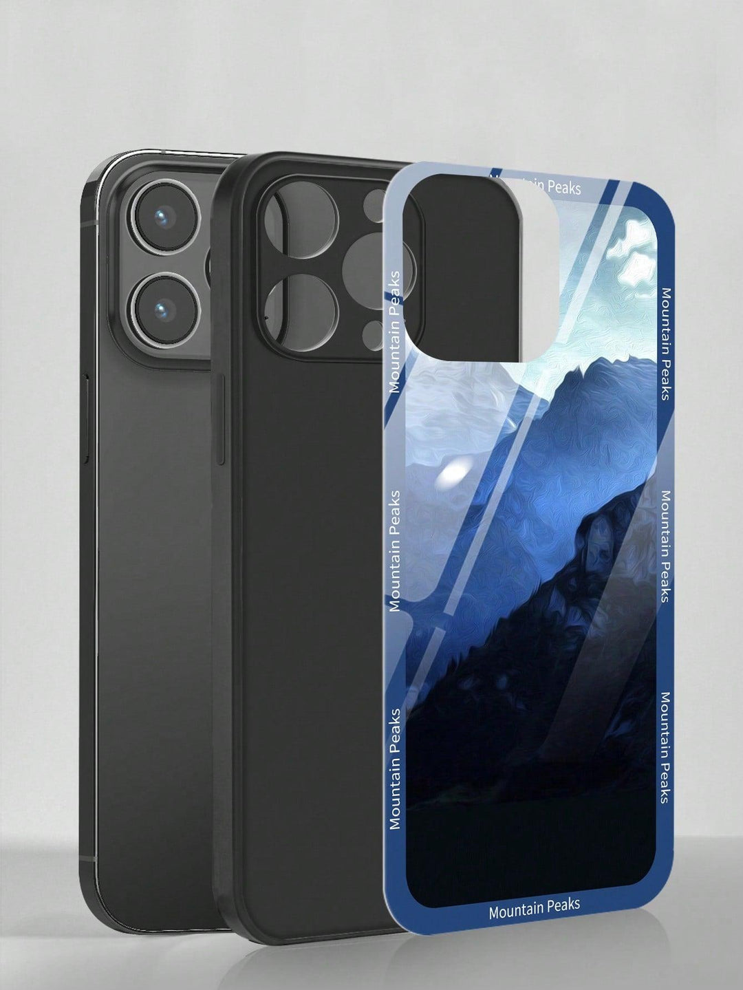 Mountain Pattern Glass Phone Case - Brand My Case