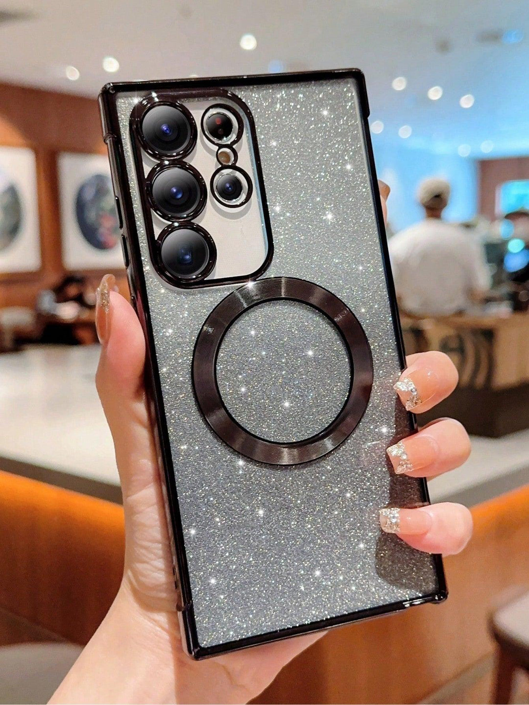Multicolor Ombre Glitter Magnetic Phone Case - Brand My Case