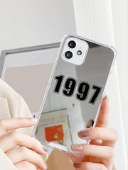 Number Print Mirror Phone Case - Brand My Case