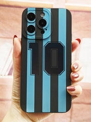 Number Stripe Pattern Phone Case With Tassel Pendant - Brand My Case
