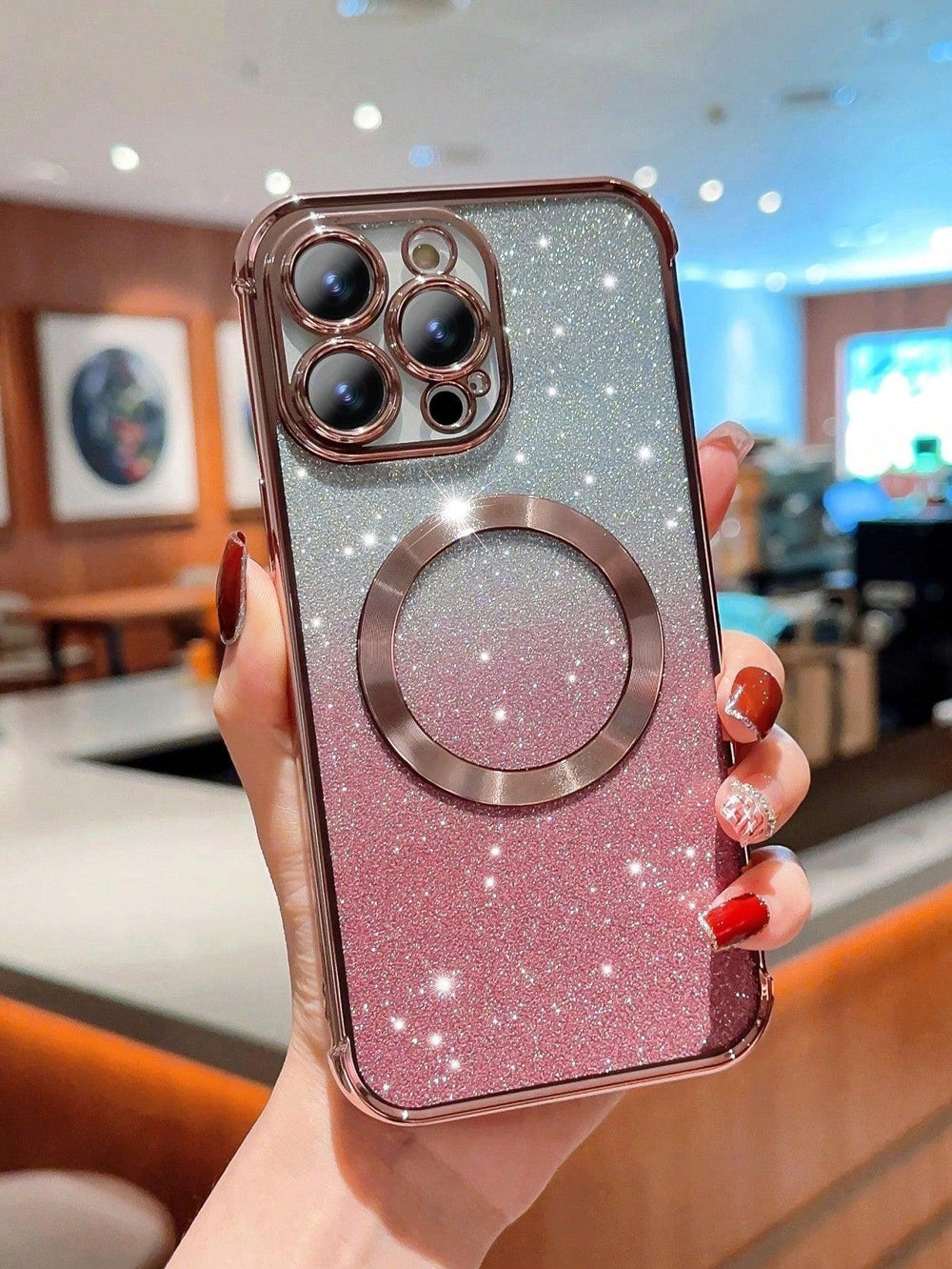 Ombre Glitter Magnetic Phone Case - Brand My Case