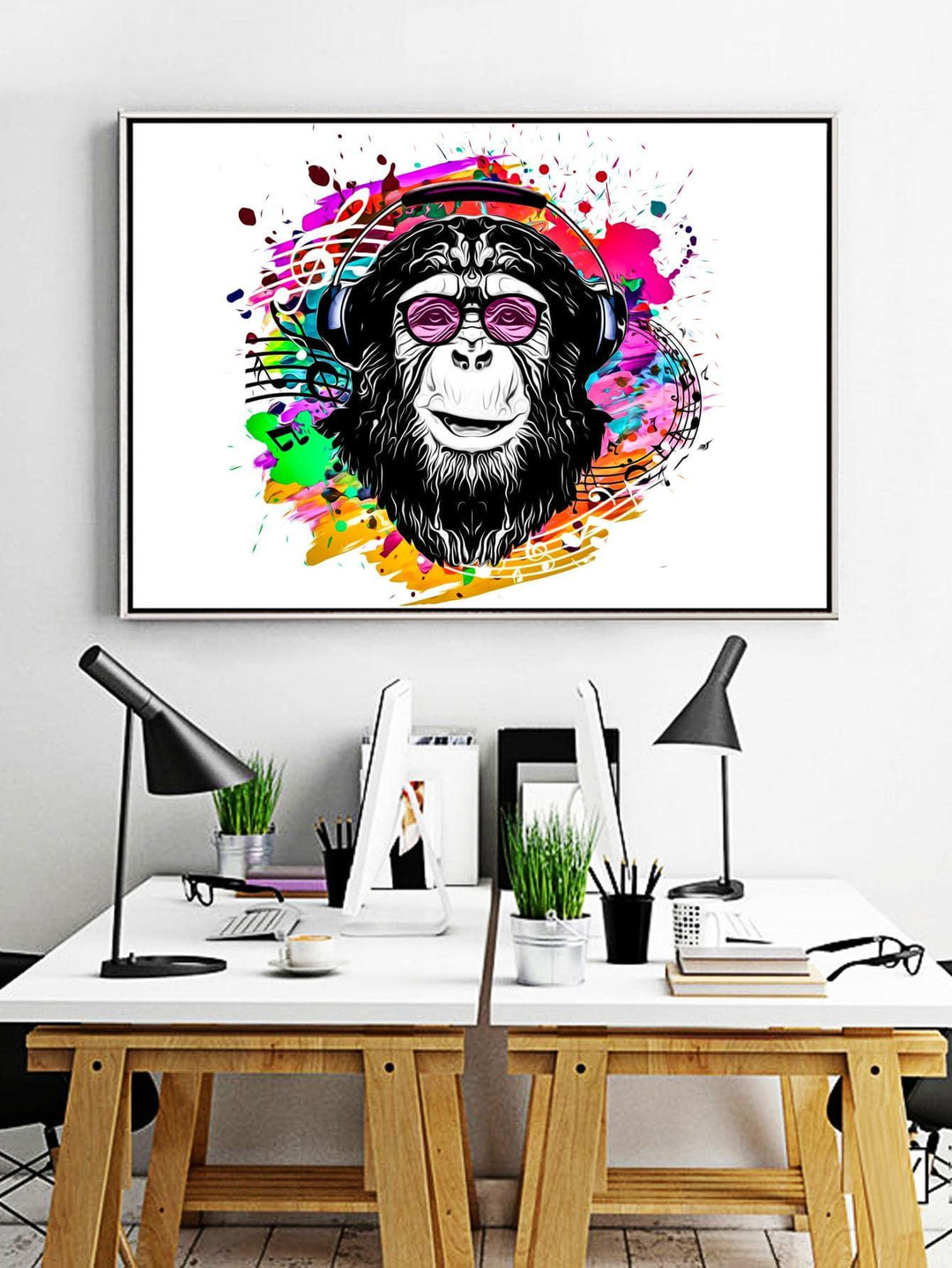 Orangutan Pattern Unframed Painting Animal Print Wall Hanging Prints Frame Not Include For Home Decor - Brand My Case