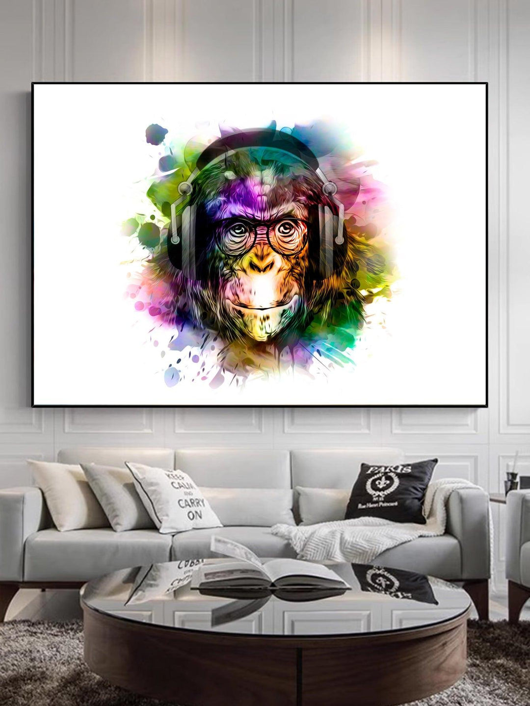 Orangutan Pattern Unframed Painting Animal Print Wall Hanging Prints Frame Not Include For Home Decor - Brand My Case