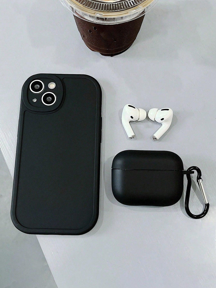 Plain Beige Phone Case & AirPods Case Set - Brand My Case